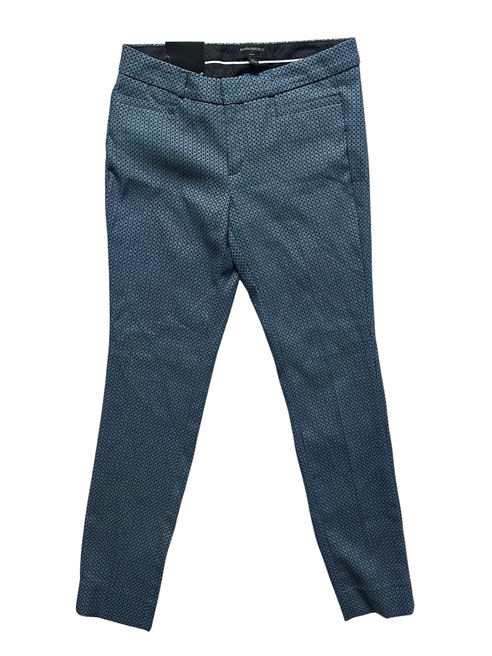 Banana Republic Blue Patterned Ankle Pants